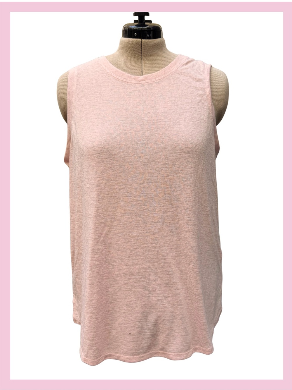 Athleta Soft Pink Sleeveless Scoop Tank
